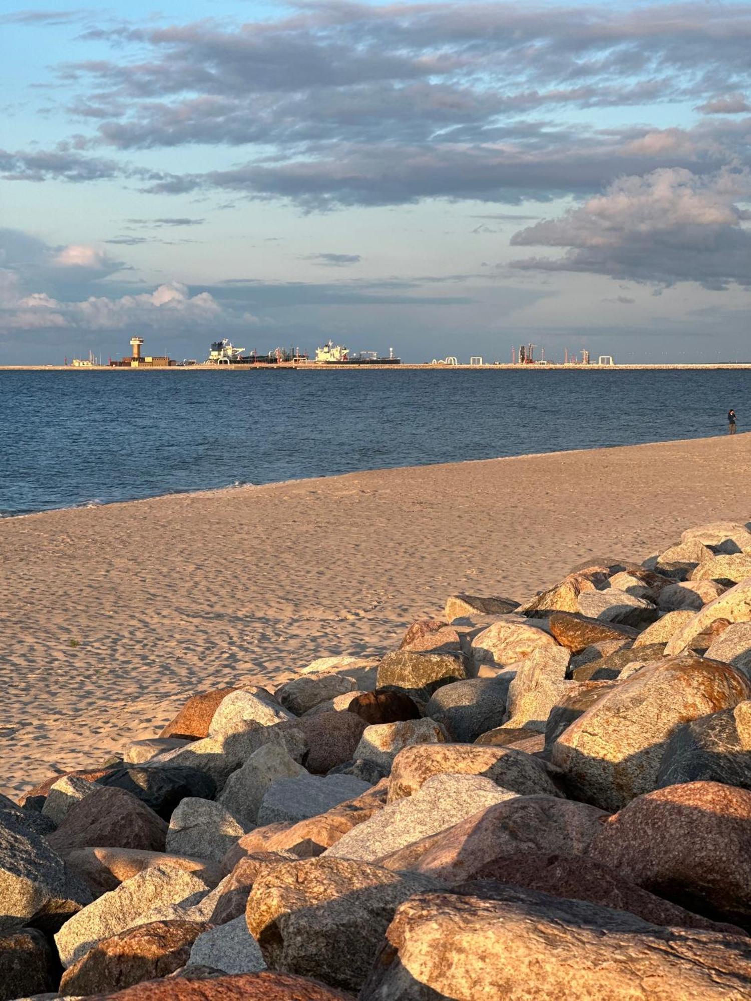 Nadmorski Apartament Nowy Port Gdańsk Kültér fotó